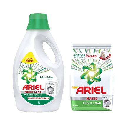 Ariel Matic Liquid Detergents Front Load Free With Ariel Washing Powder